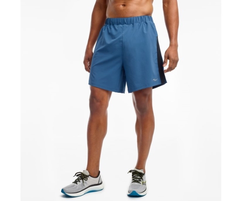 Tenis Saucony Outpace 7" Short Hombre Pantalones cortos Ropa Ensign Azules México MX-914-BV